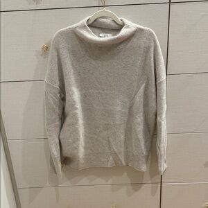 Vince cashmere creamy Gray Women's Cowl Neck Sweater